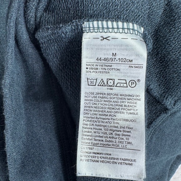 Banana Republic Core Temp Quarter Zip Pullover Mens M Blue Minimalist Casual - Picture 5 of 7